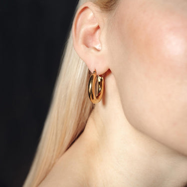 The Shiny - Gold Earrings - Gold Hoop Earrings - Gold Hoops - Women's Earrings Earrings Brother & Sisters